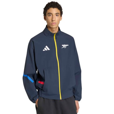 Men's adidas Navy Arsenal 2025/26 Club Anthem Full-Zip Jacket