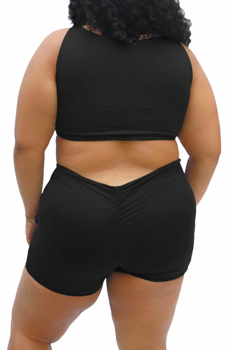 Mary Mercedes Moe Cropped Bikini Tank, Alternate, color, Black