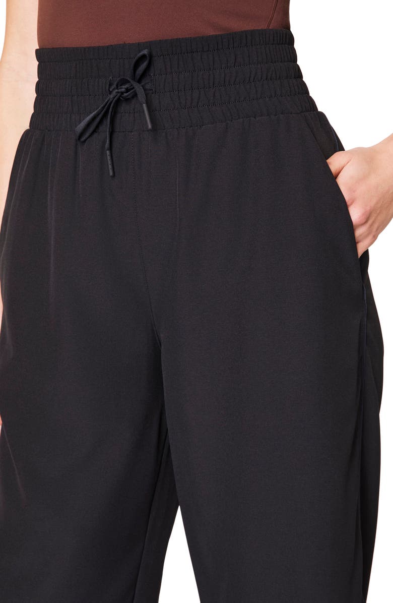 SPANX<sup>®</sup> Casual Fridays Elastic Waist Wide Leg Pants, Alternate, color, Very Black