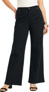 June + Vie Curvie Fit Wide Leg Jeans