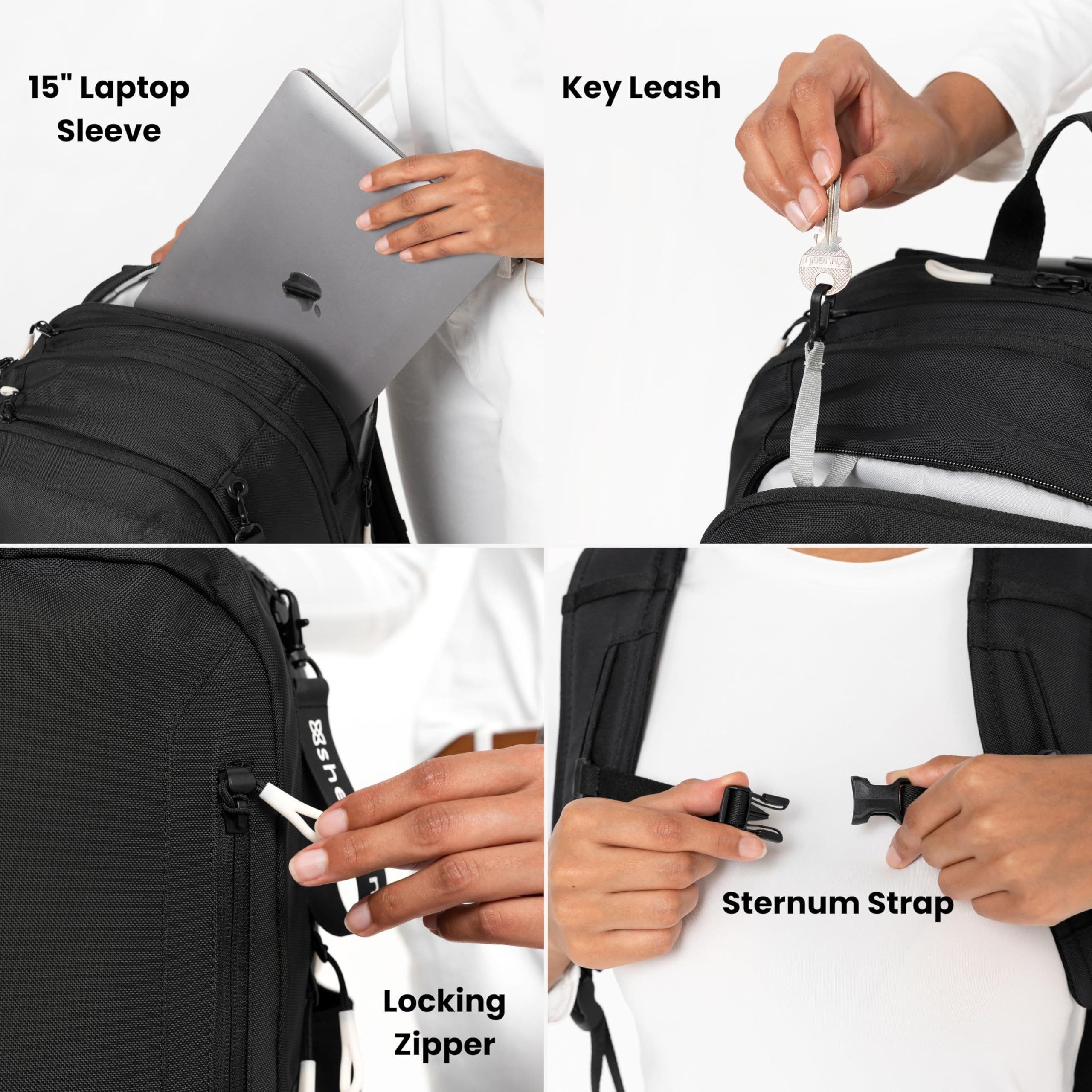 Sherpani Getaway RFID Protection 22L Laptop Backpack, Fits 15 Inch Laptop, Alternate, color, 