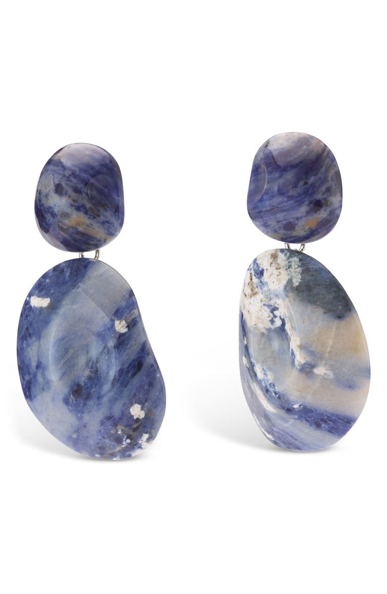 LELET NY Zoe Semiprecious Stone Drop Earrings, Main, color, Lapis