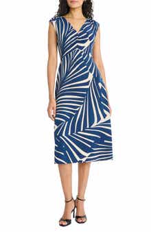 Maggy London V-Neck Midi Dress