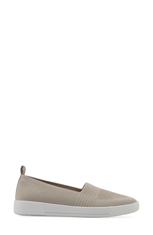 White Mountain Footwear Upright Woven Slip-on Sneaker In Taupe Fabric