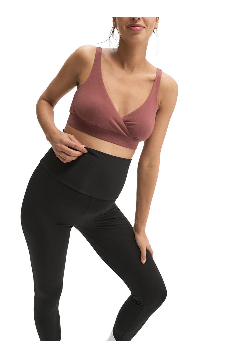 HATCH The Ultra Soft Before, During, & After Maternity Leggings, Alternate, color, Black
