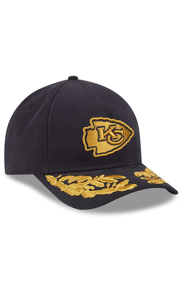 New Era x Alpha Industries Men's New Era x Alpha Industries  Black Kansas City Chiefs A-Frame 9FORTY Adjustable Hat, Alternate, color, Black