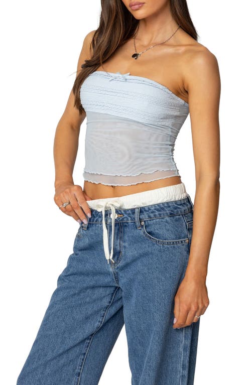 EDIKTED EDIKTED RORI RUFFLE MESH TUBE TOP