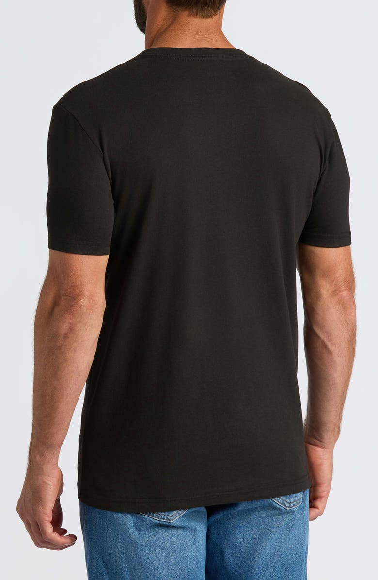 True Classic Short Sleeve V-Neck T-Shirt, Alternate, color, Black