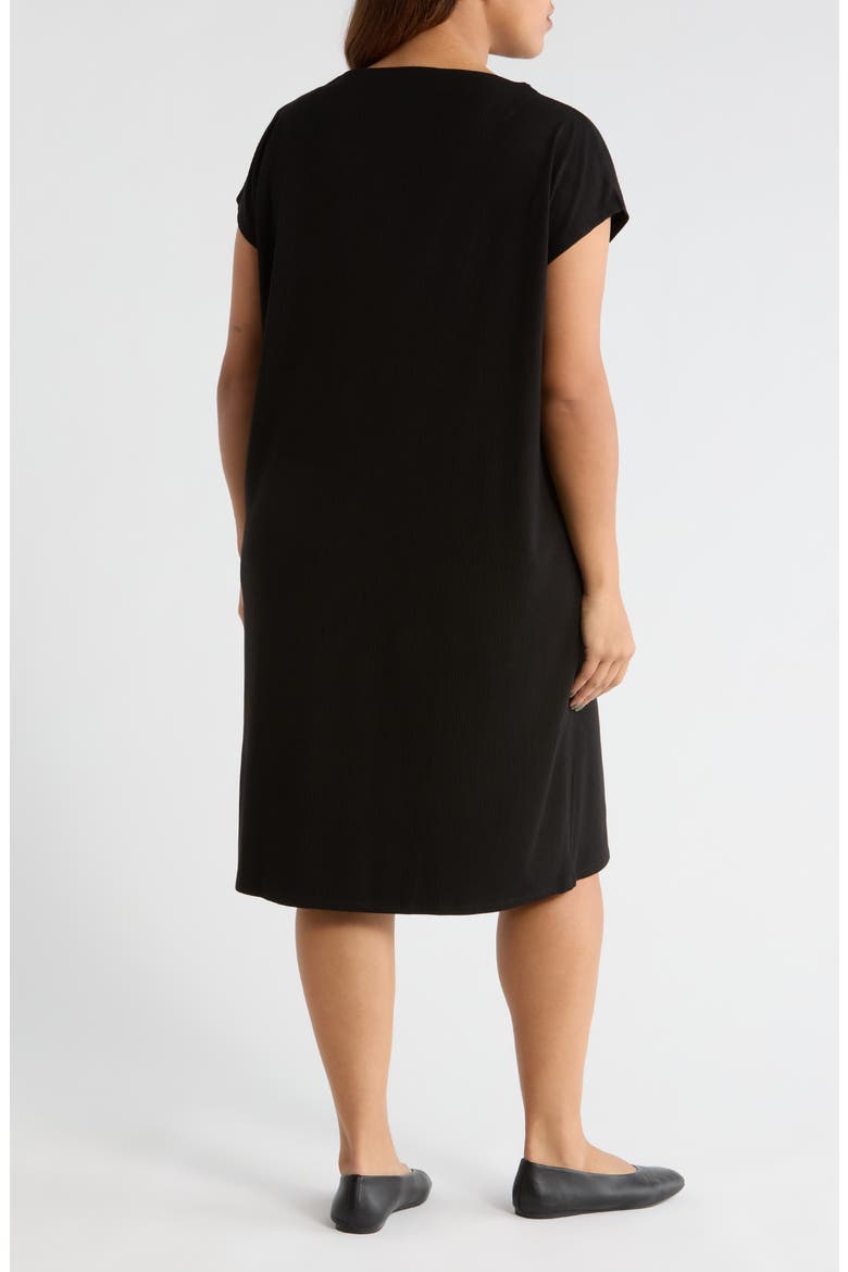 Funnel Neck Maxi Dress, Alternate, color, BLACK
