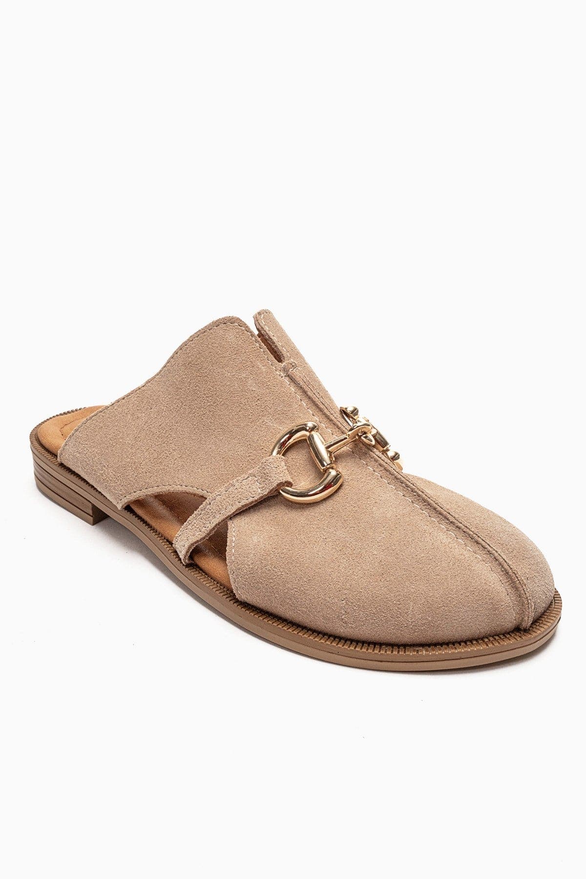 Favor Leather Mules, Alternate, color, Beige Suede
