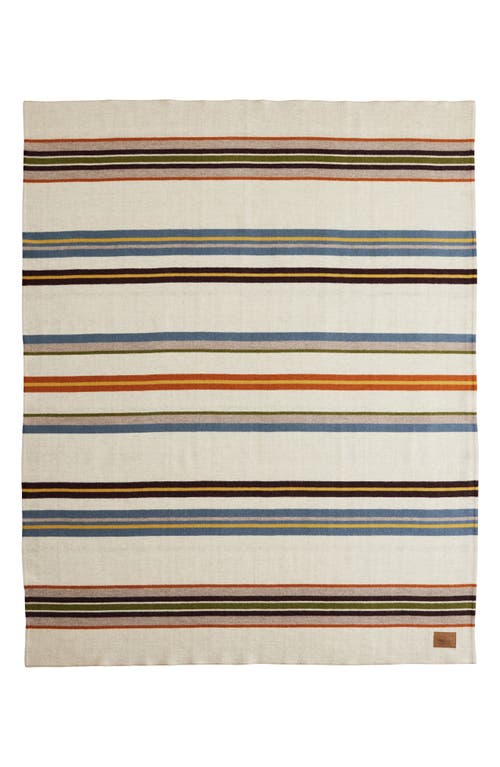Pendleton Bridger Stripe Wool Blanket In Multi