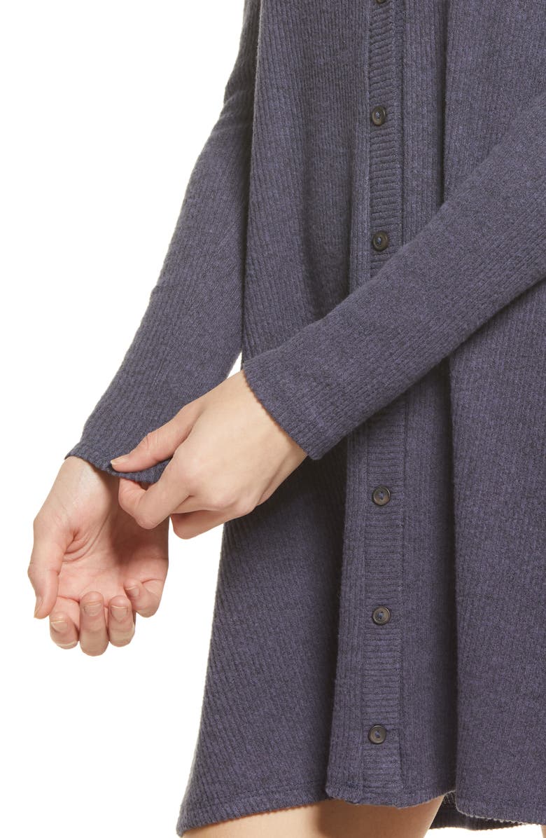 Lulus Sweet Comfort Long Sleeve Swing Sweater Dress, Alternate, color,