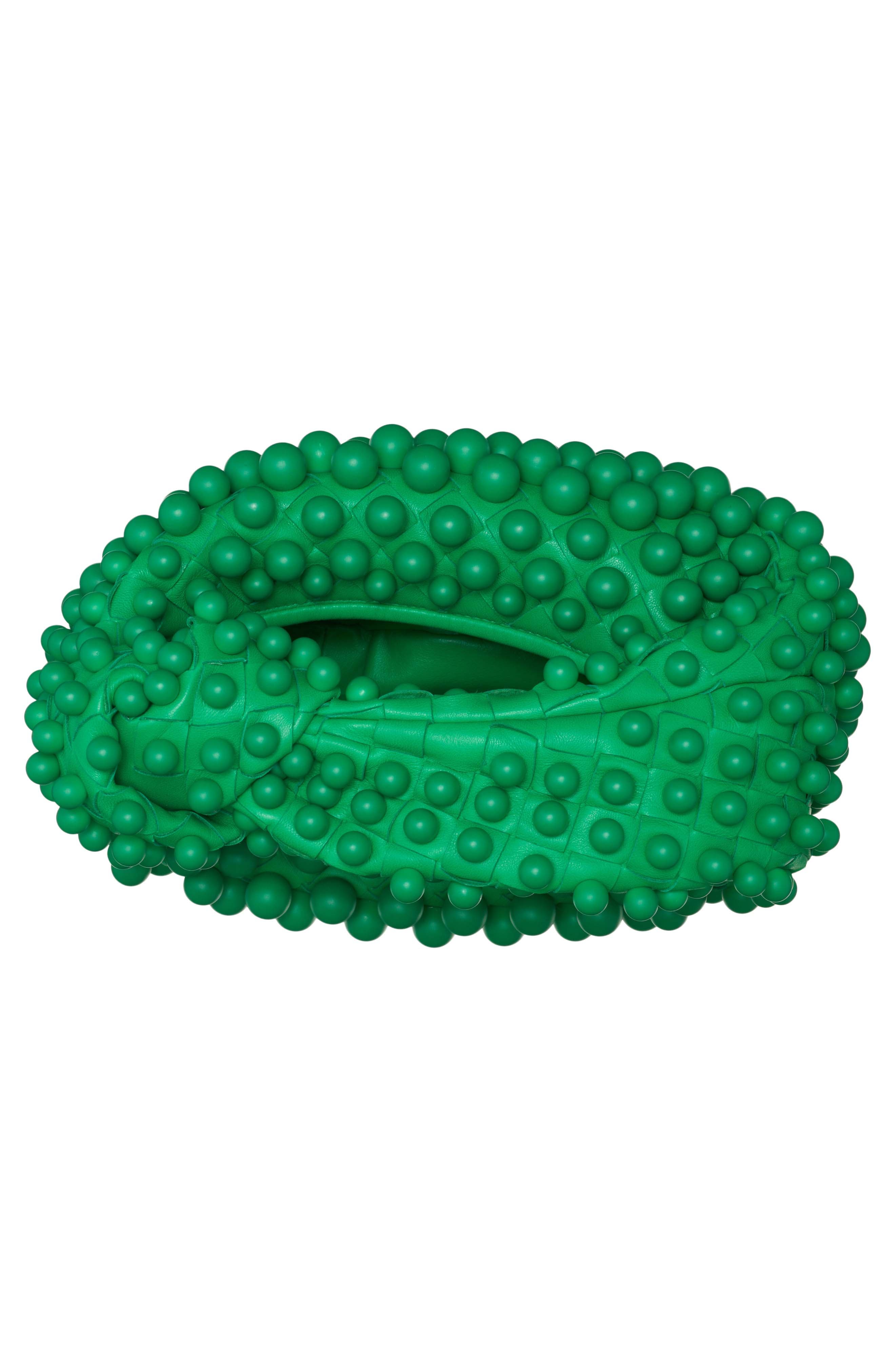 Bottega Veneta Mini Jodie Beaded Leather Hobo, Alternate, color, 