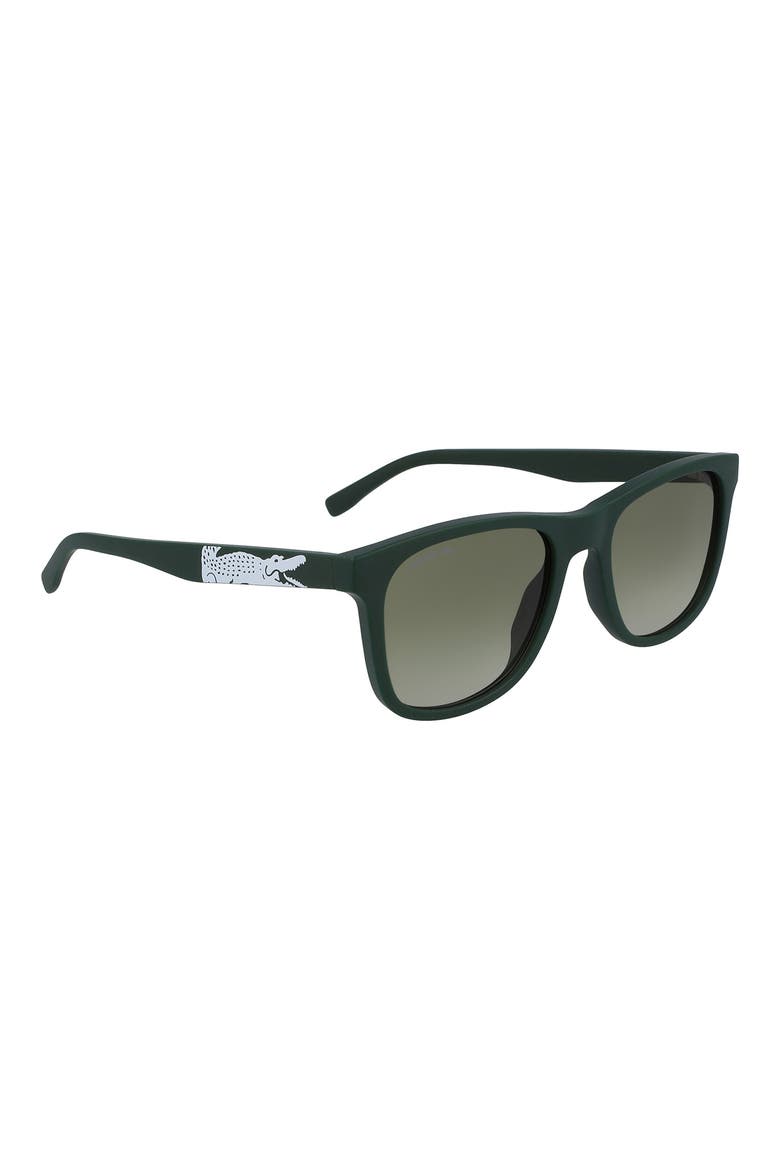 53mm Square Sunglasses, Alternate, color, MATTE GREEN