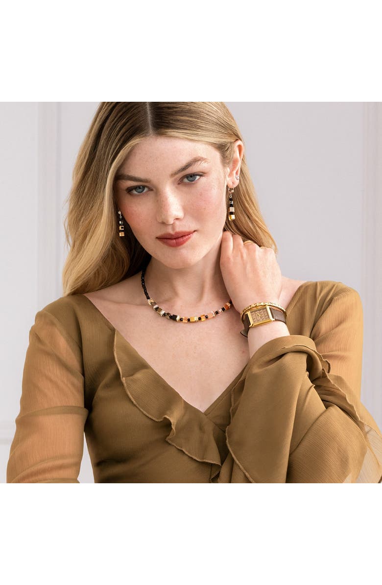 COEUR DE LION Geocube Precious Nature Necklace, Alternate, color, Tricolor