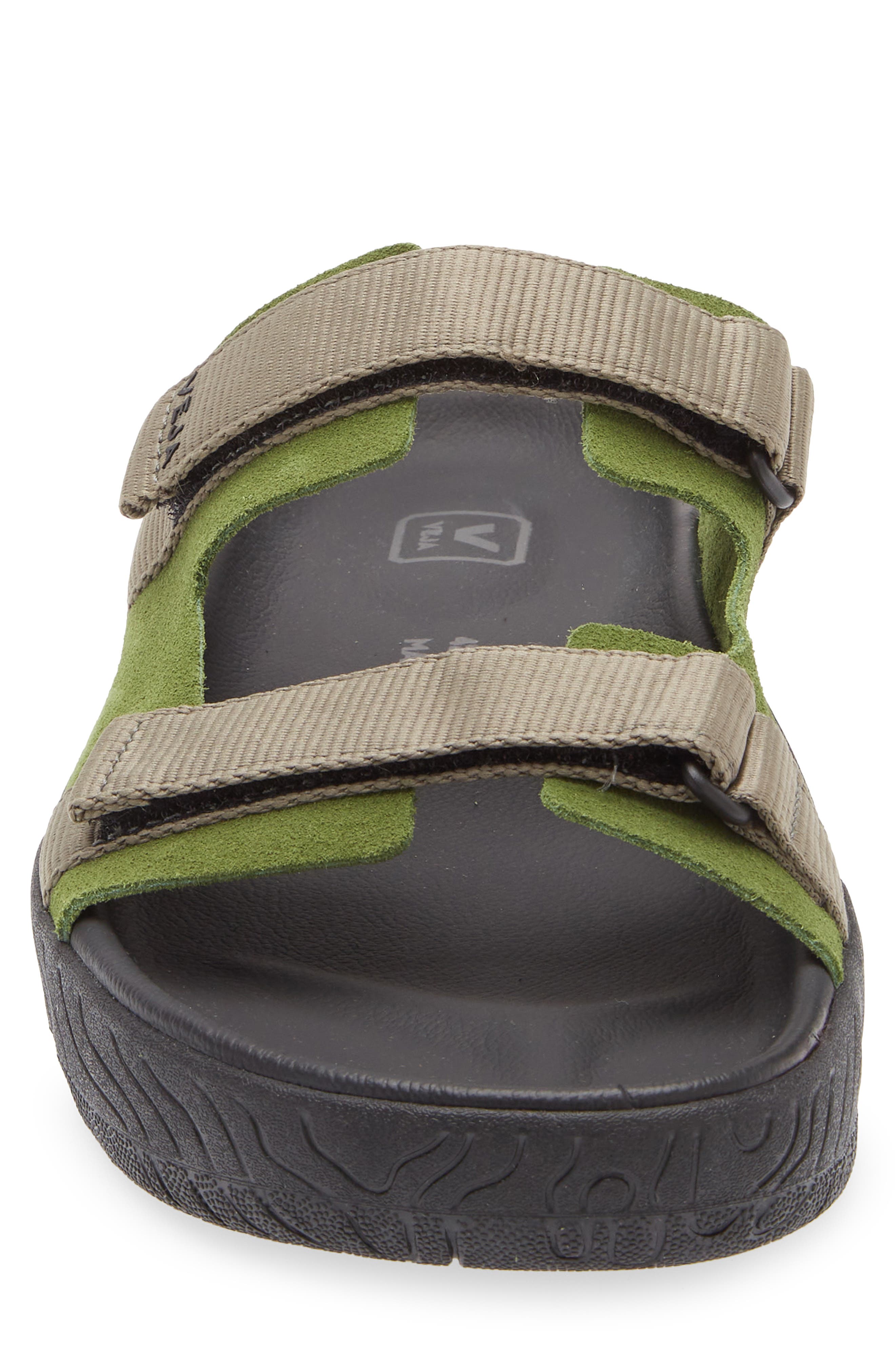 Arpoador Slide Sandal, Alternate, color, MILITARY KHAKI BLACK