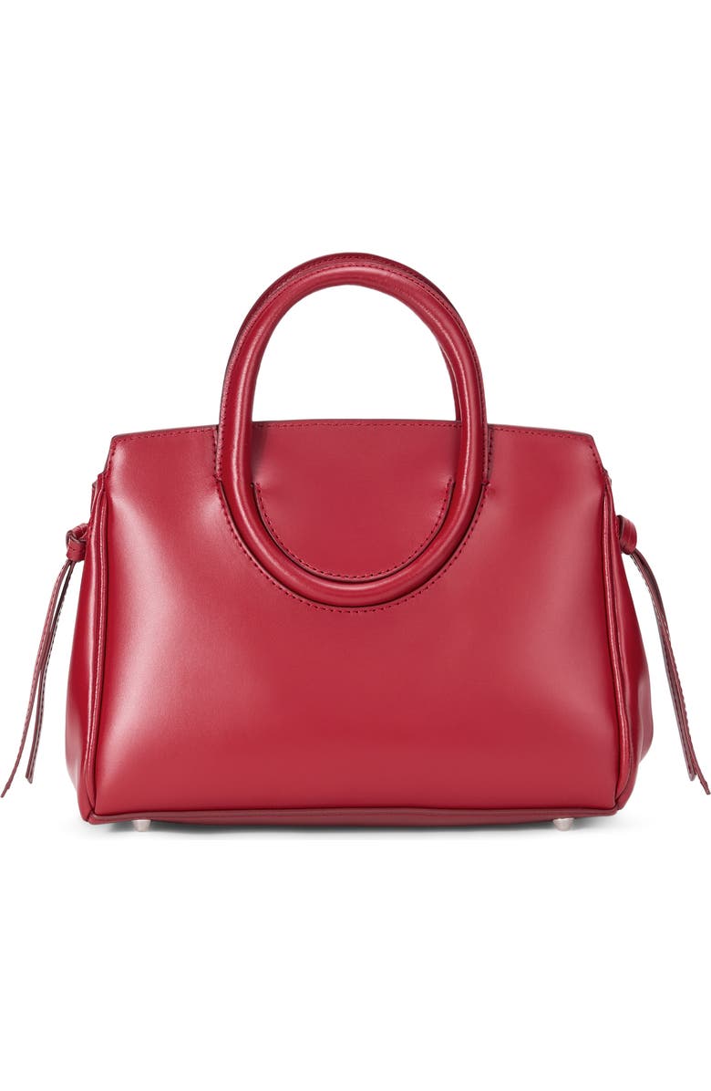 STAUD Mini Maude Leather Carryall Bag, Alternate, color, Rouge