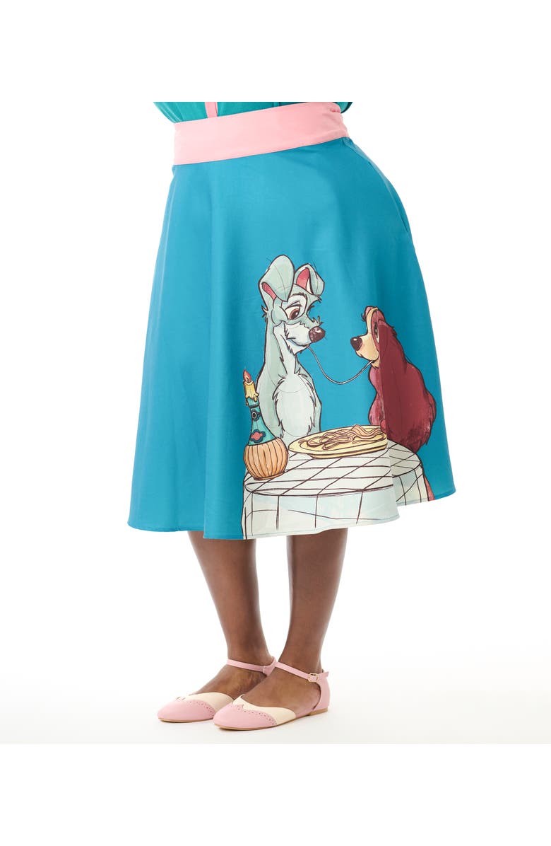 Unique Vintage Plus Size Vivien Swing Skirt, Alternate, color, 