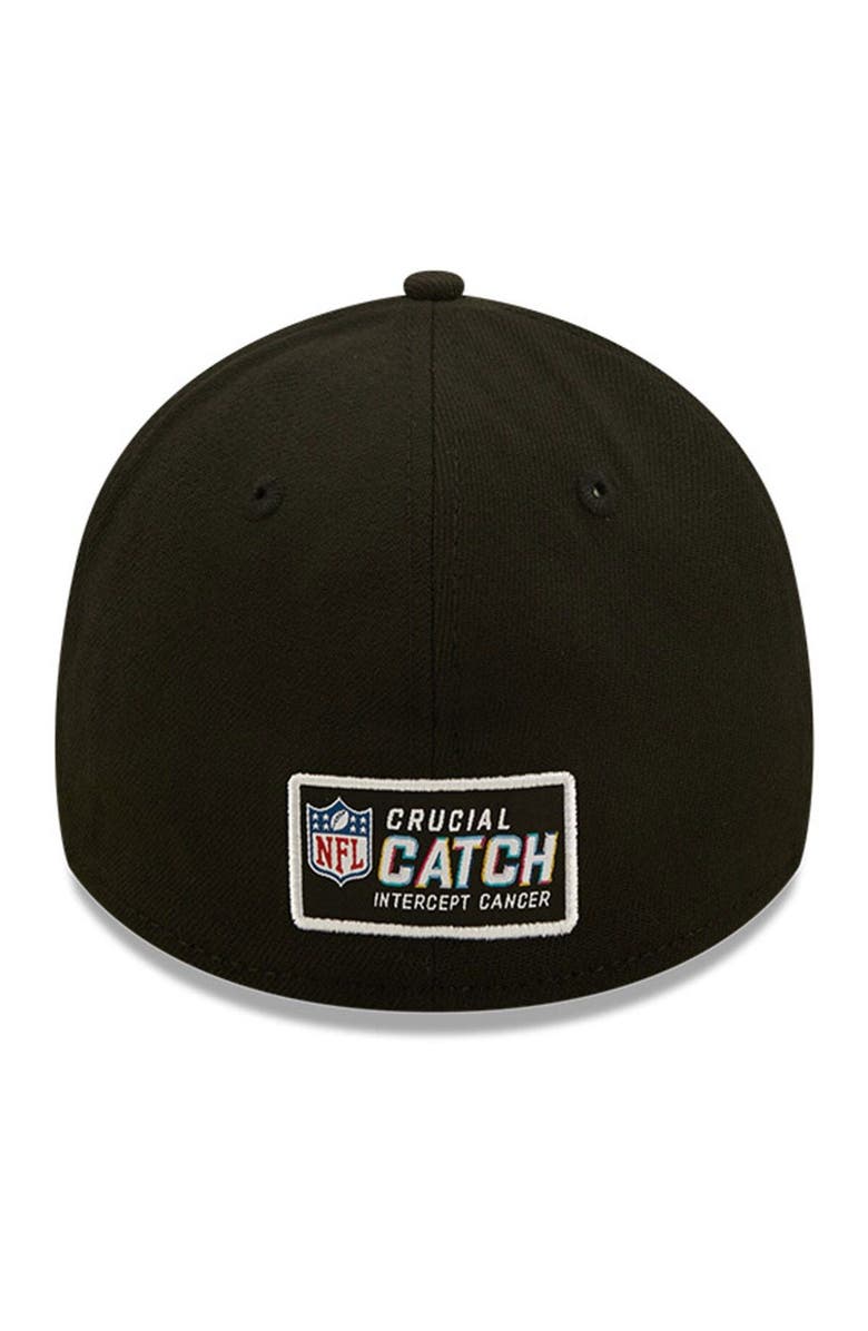 New Era Men's New Era White/Black Houston Texans 2022 NFL Crucial Catch 39THIRTY Coaches Flex Hat, Alternate, color,