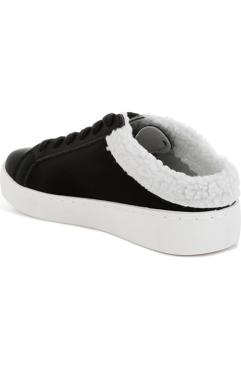 LONDON RAG Moxie Faux Shearling Trim Sneaker, Alternate, color, Black