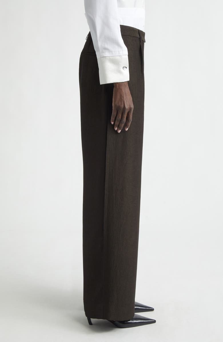 Jason Wu Collection Washed Twill Straight Leg Trousers, Alternate, color, Nori