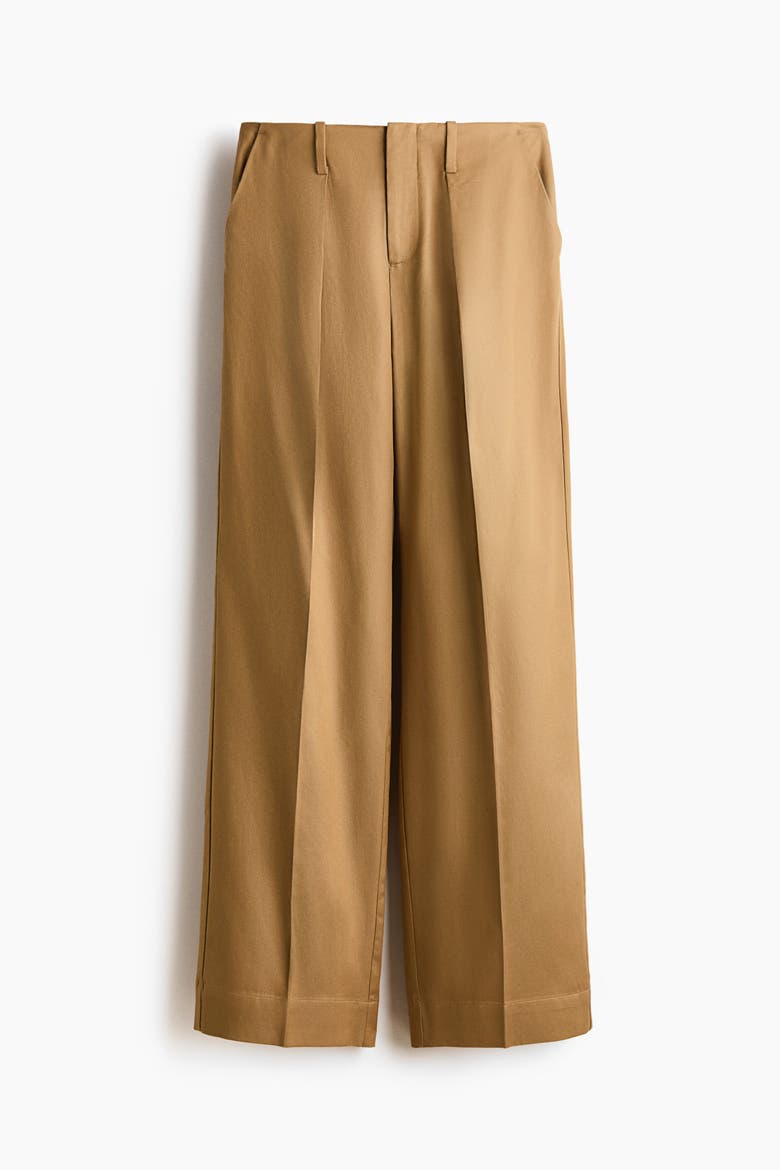 Tailored Trousers, Alternate, color, Dark beige