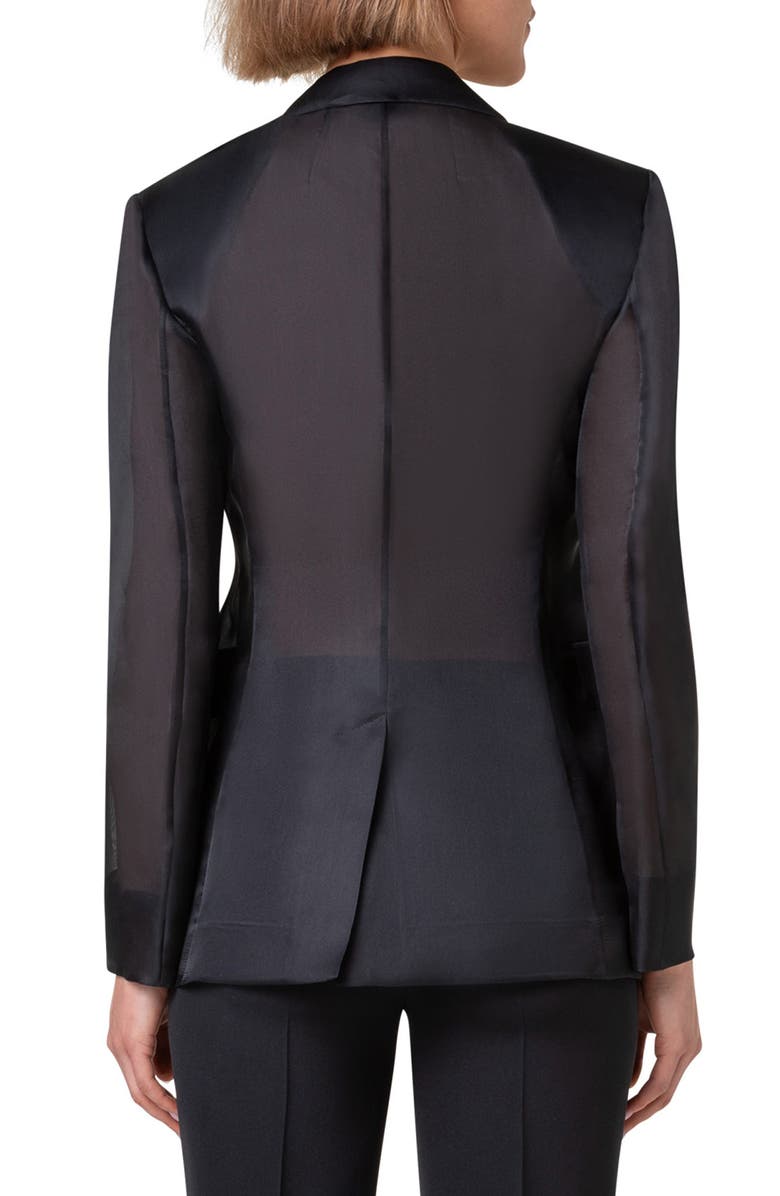 Akris Taddeo Sheer Silk Jacket, Alternate, color, 