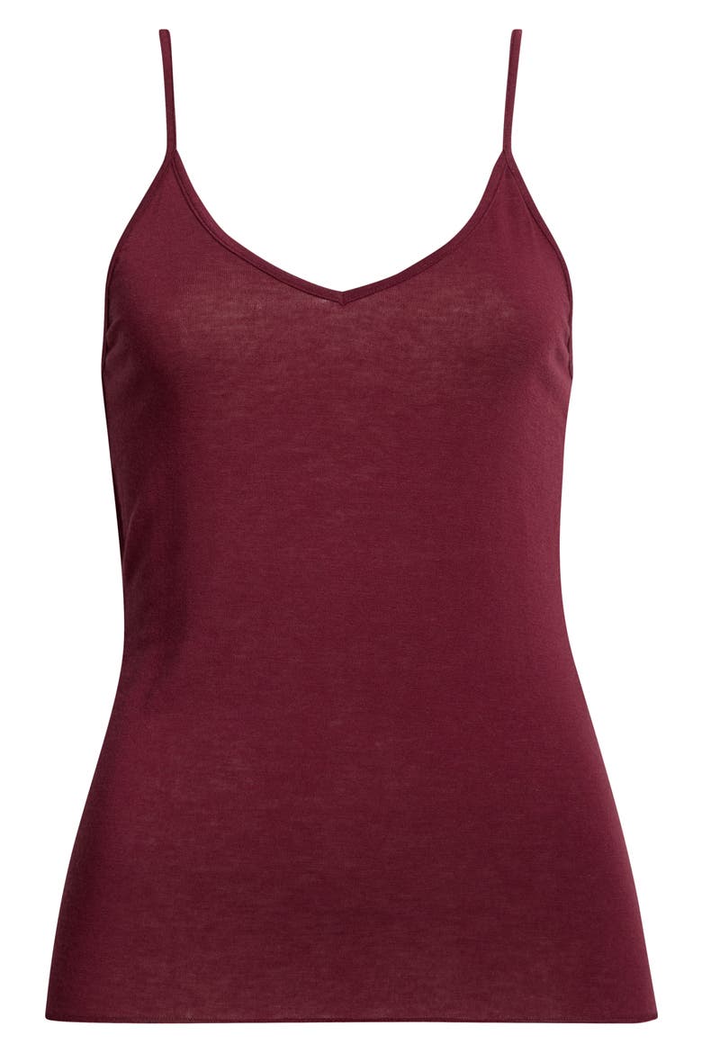 Luxe Delicate Layering Camisole, Alternate, color, BURGUNDY TANNIN