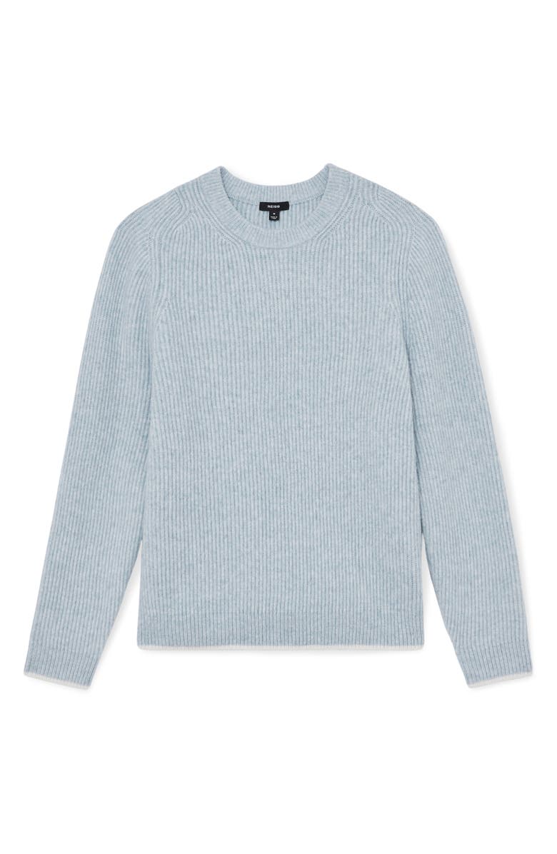 Reiss Crammond Rib Sweater, Alternate, color, Soft Blue