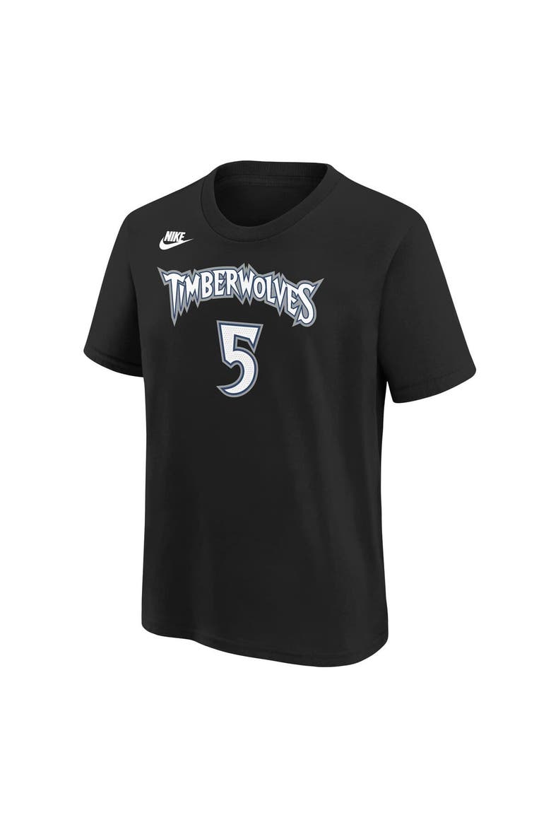 Youth Nike Anthony Edwards Black Minnesota Timberwolves Name & Number T-Shirt - Classic Edition, Alternate, color, Black