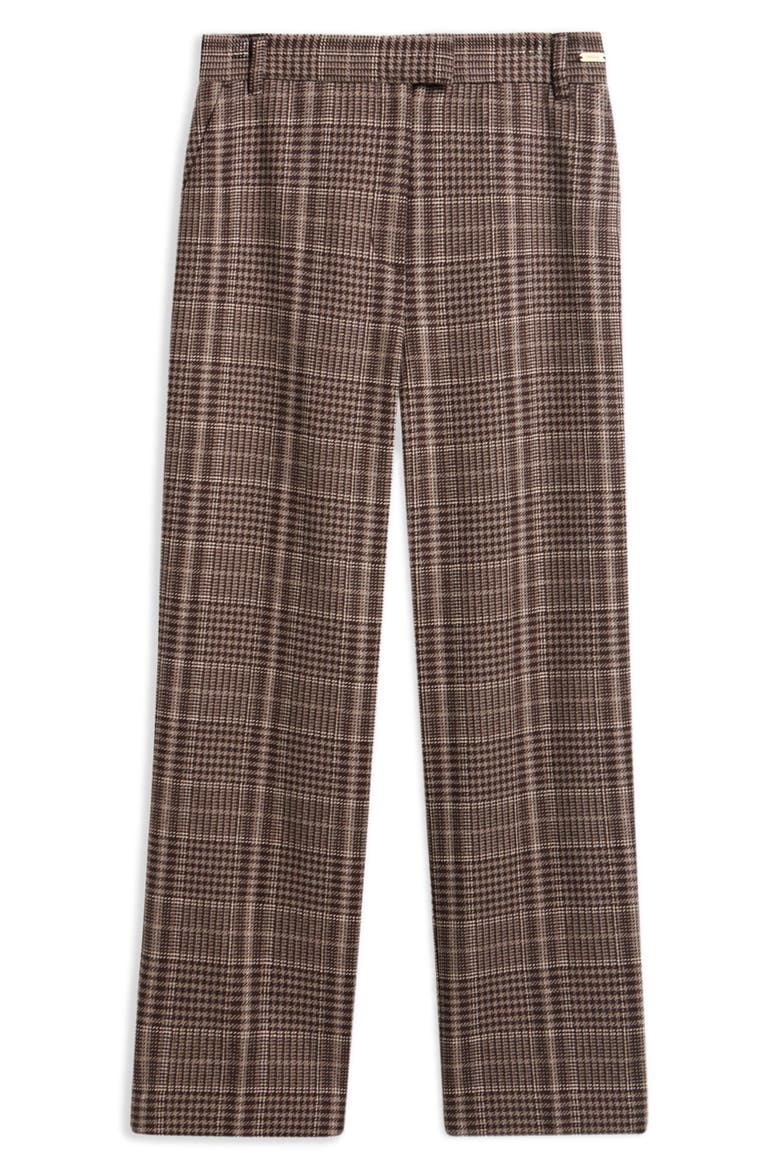 Amryn Plaid Wool Blend Pants, Alternate, color, PRINCE OF WALES/ GANACHE