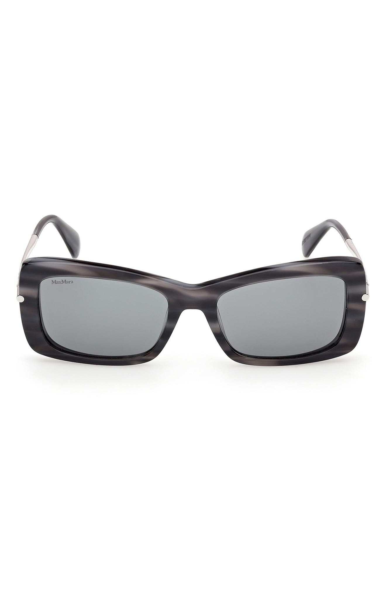 Max Mara 54mm Rectangular Sunglasses