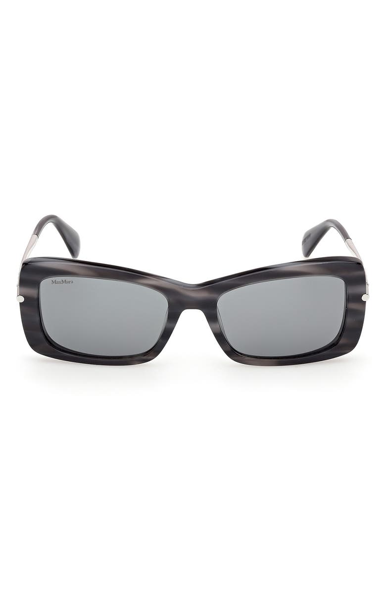 Max Mara 54mm Rectangular Sunglasses, Main, color,