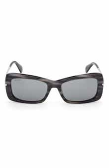 Max Mara 54mm Rectangular Sunglasses