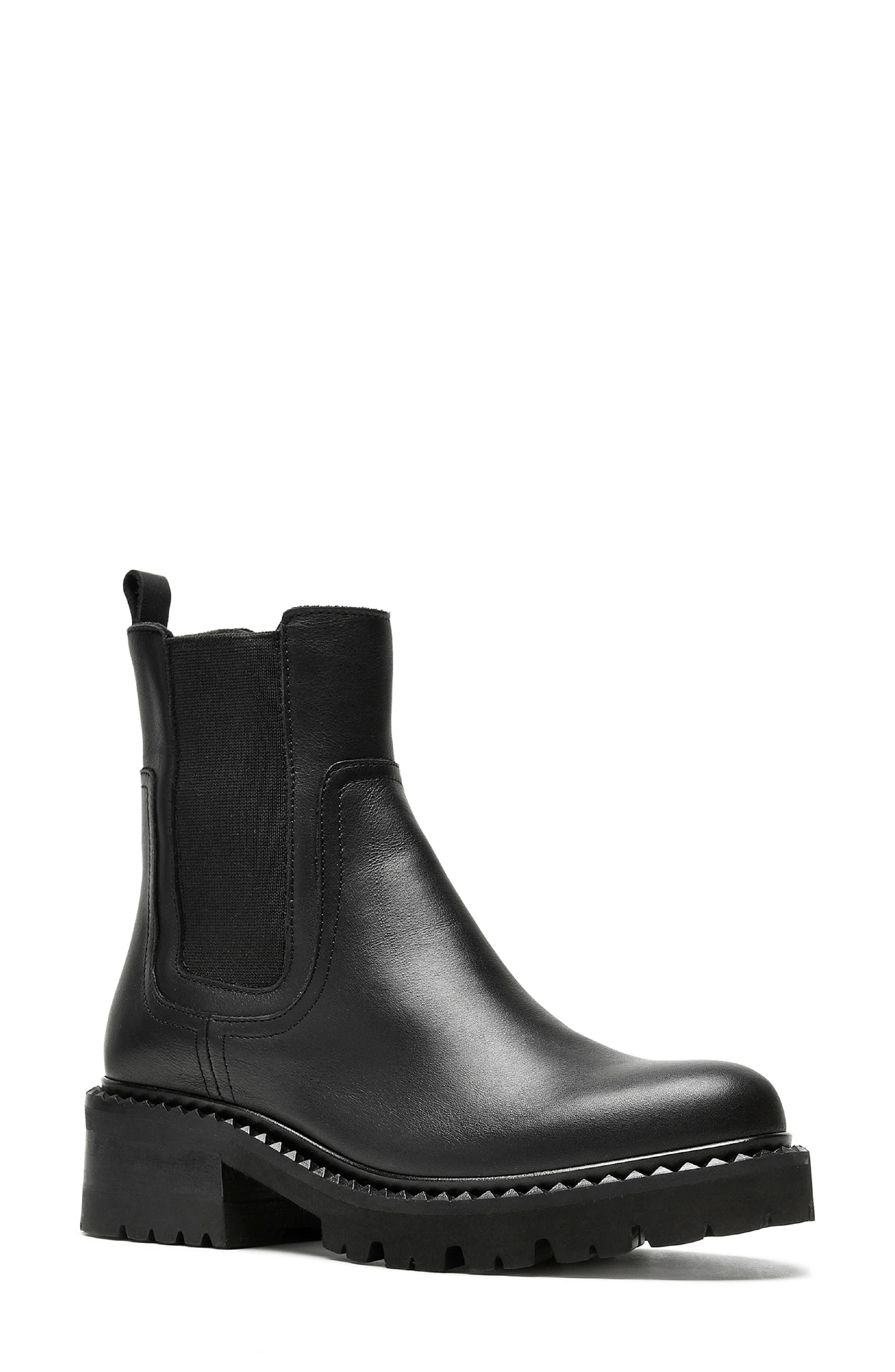 La Canadienne Cory Waterproof Chelsea Boot, Main, color, Black Leather