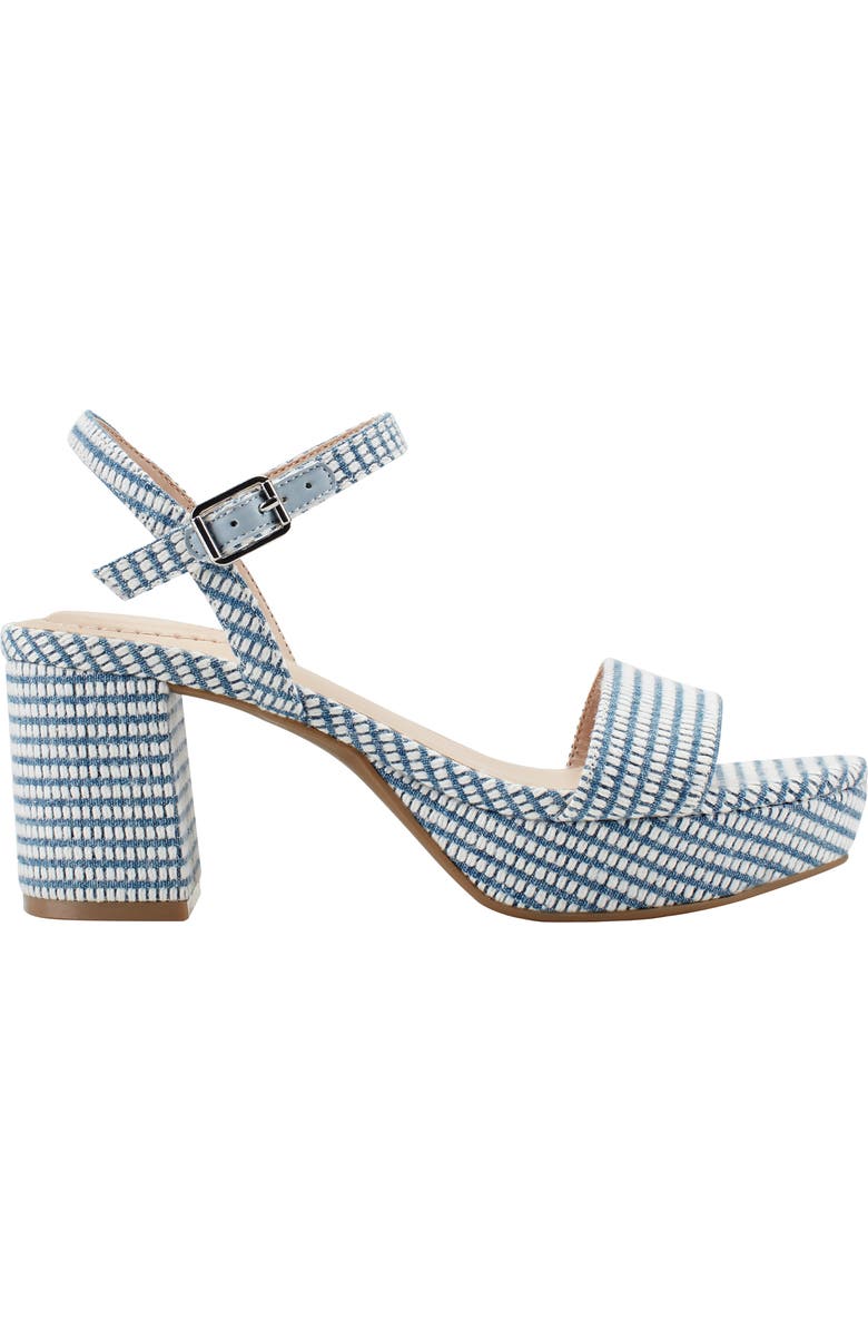Bandolino Pennie Ankle Strap Platform Sandal, Alternate, color, Medium Blue