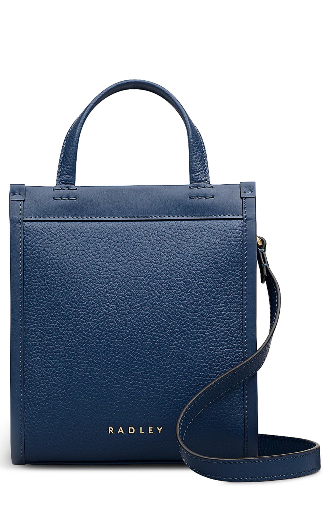 Alba Place Mini Leather Zip Top Crossbody Bag