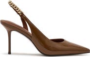 Reiss Lucia Chain Pointed Toe Slingback Pump