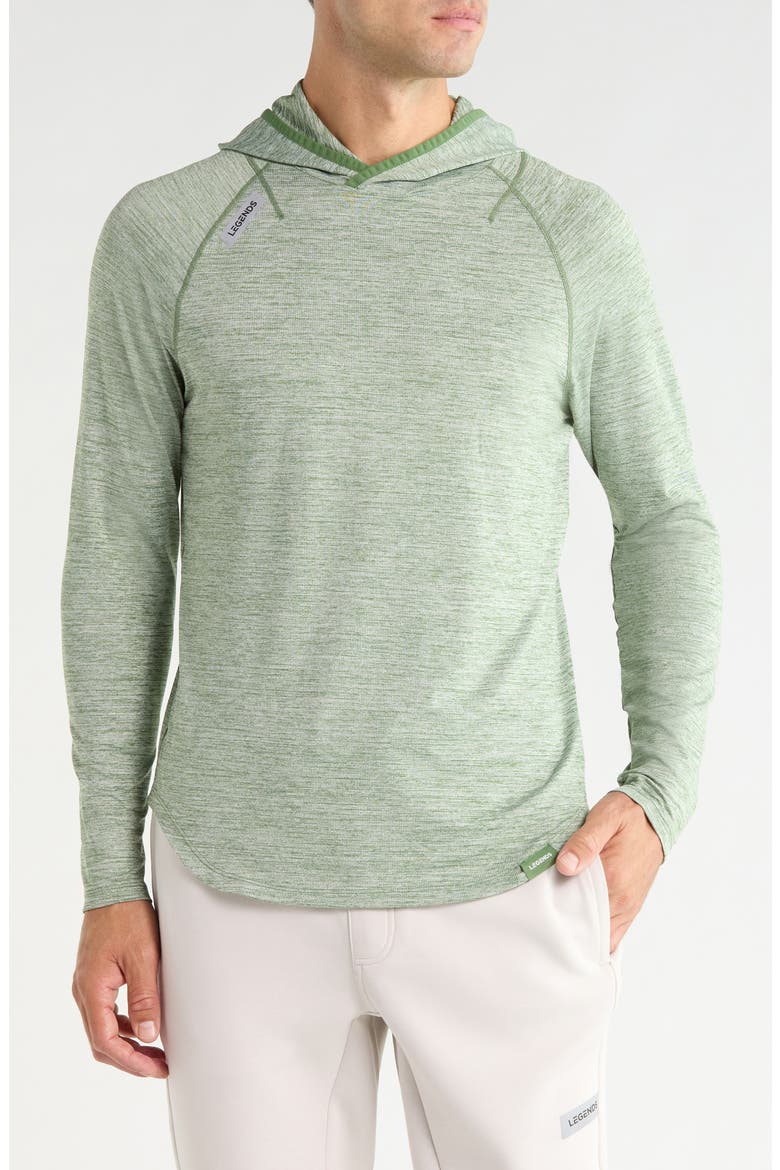 Enzo Performance Hoodie, Main, color, ELM HEATHER