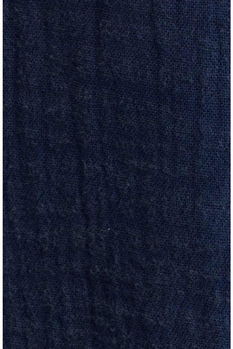Double Cloth Short Sleeve Button-Up Shirt, Alternate, color, NAVY