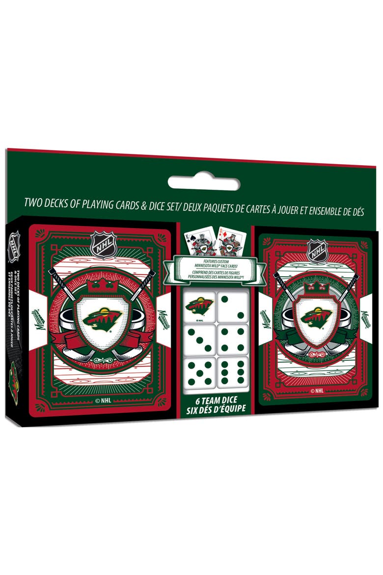 Minnesota Wild Playing Cards & Dice, Main, color, Multicolor