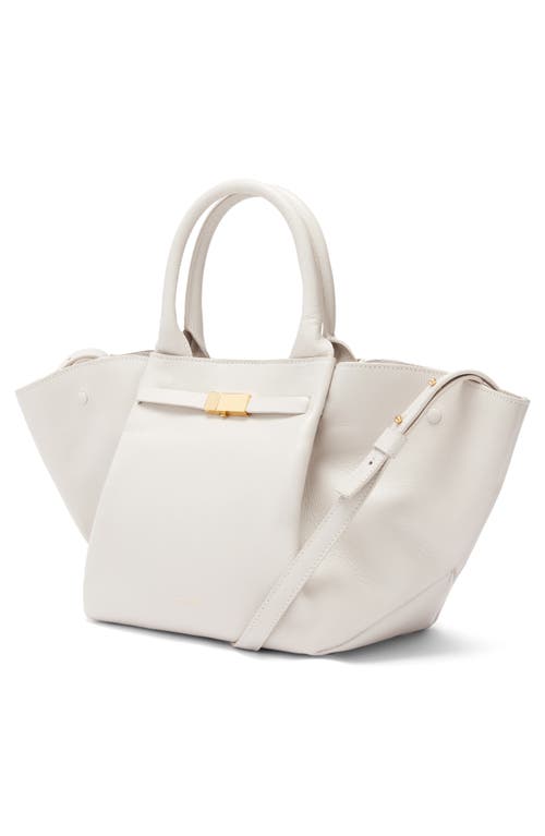 Demellier The Midi New York Tote Bag In Off White