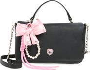 OMG Accessories Kids' Heart Faux Leather Top Handle Bag