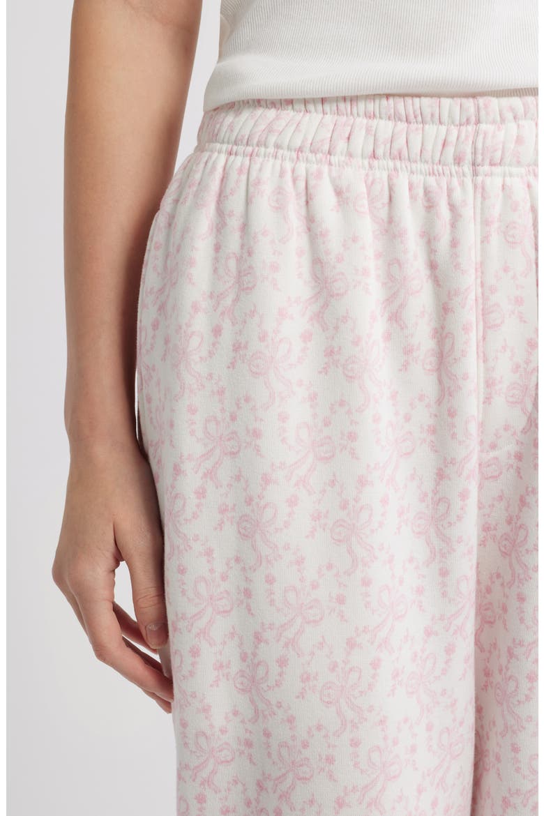 Lillia Ribbon Print Sweatpants, Alternate, color, CHANTILLY