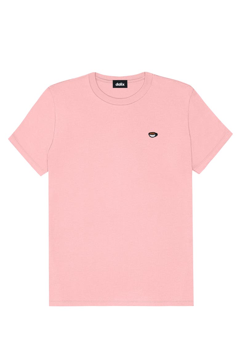 Womens Lil Coffee Jersey Tee, Alternate, color, Pink
