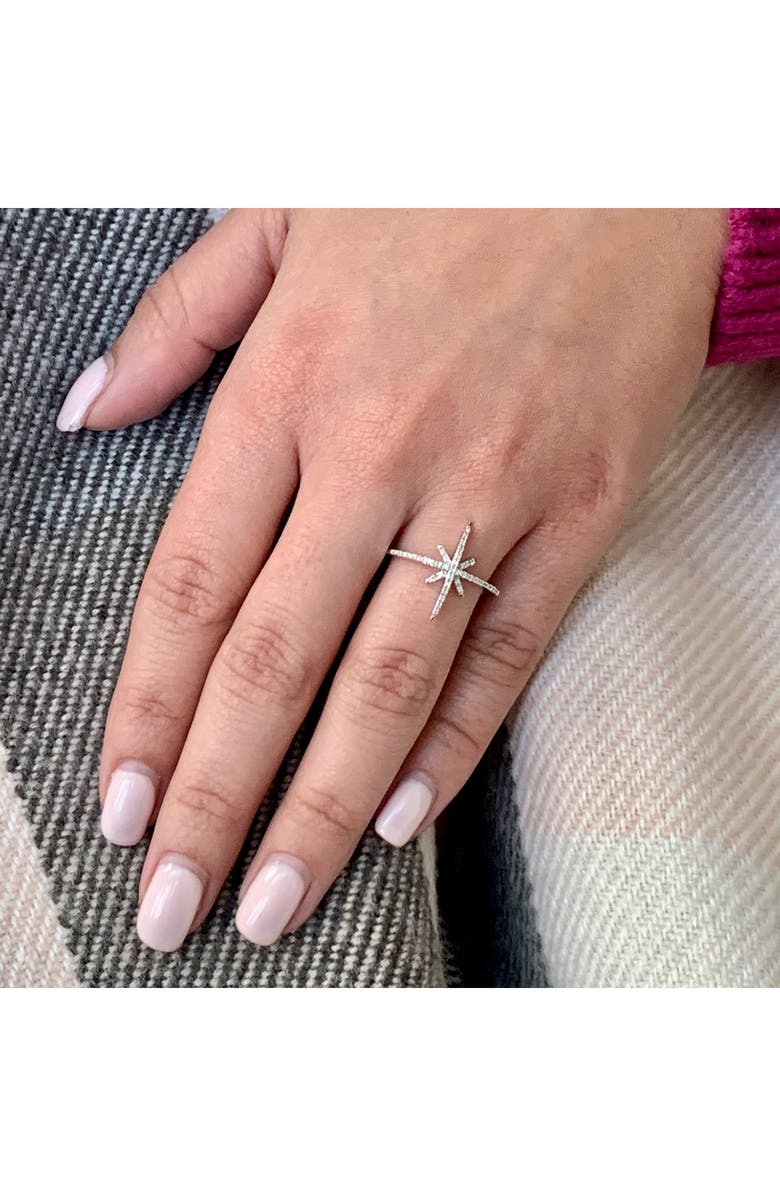 LuvMyJewelry Twinkle Star Diamond Ring, Alternate, color,