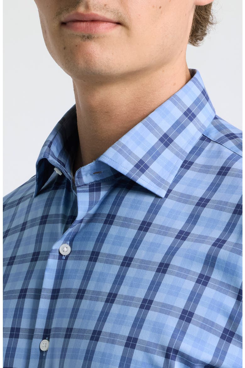 Henry Plaid Stretch Button Up Sport Shirt, Alternate, color, LAKESIDE