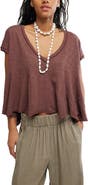 Free People Swing Along With Me Cotton & Linen Blend T-Shirt
