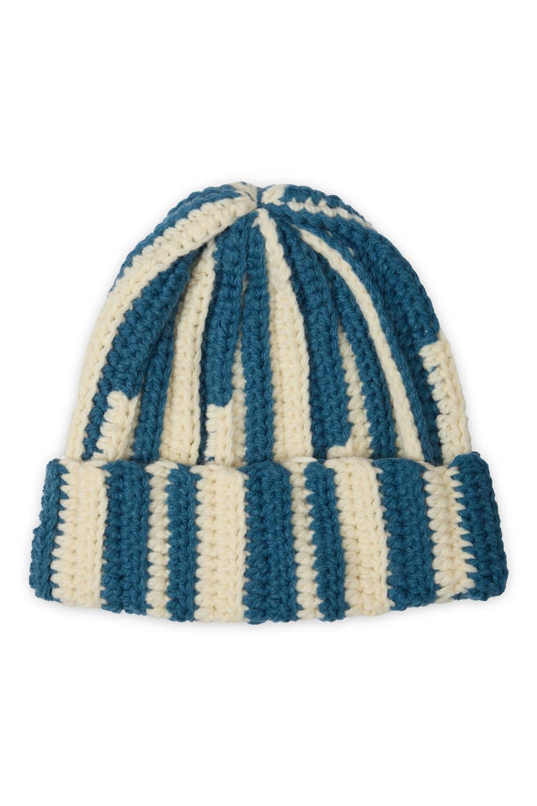 Two-Tone Slouchy Beanie, Main, color, BLUE