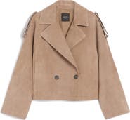 Weekend Max Mara Double Breasted Leather Jacket